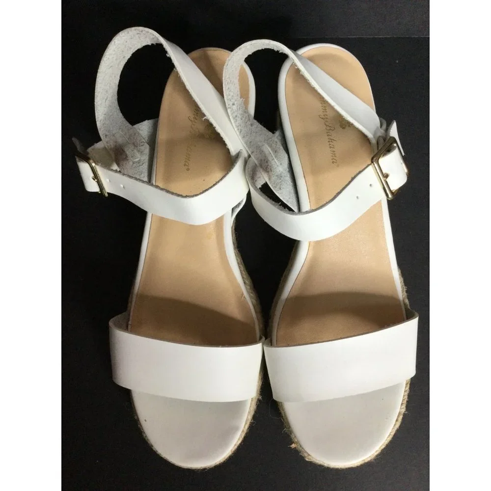 Tommy Bahama Women's Jona Espadrille Wedge Platform Sandal White Size 10 M